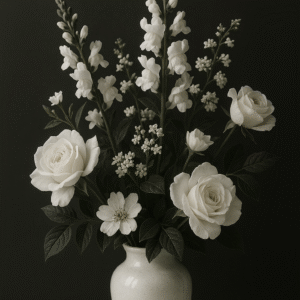 Vaso de flores diversas