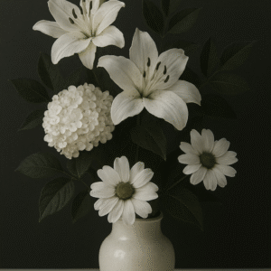 Vaso de flores diversas